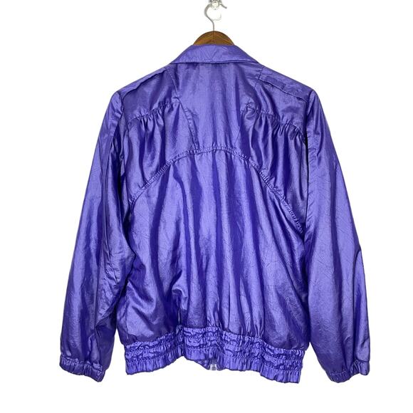 Adidas | Retro Vintage Purple Zip Up Windbreaker Track Jacket - Picture 2 of 11